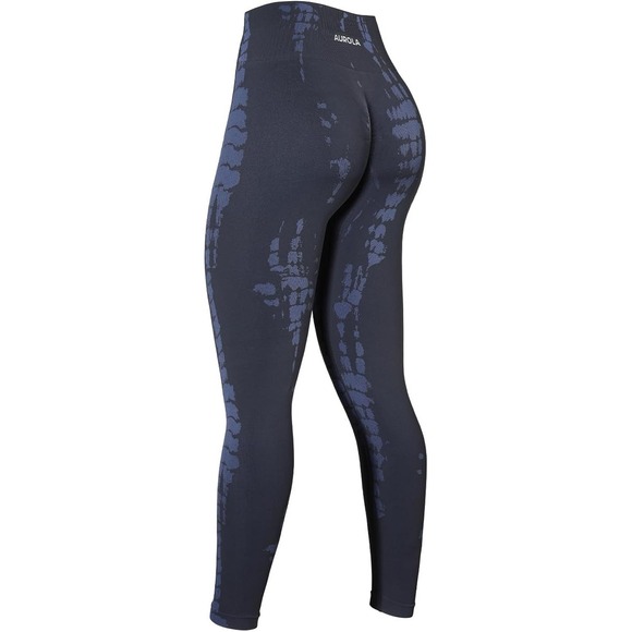 Aurola Pants - AUROLA Serpent Snake Seamless Scrunch Workout Sz XS‎ Active Yoga Purple Gray